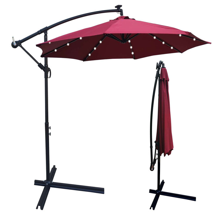 Arlmont & Co. 120'' Cantilever Sunbrella Umbrella Wayfair